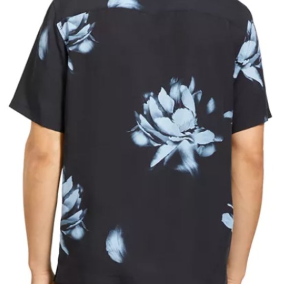 Theory Noll Iris Print Camp Shirt - Picture 2 of 4